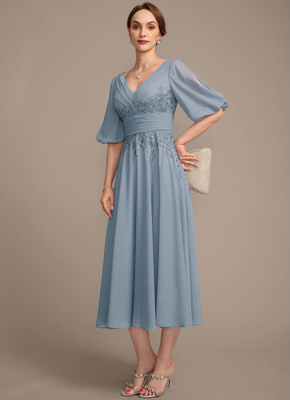 Robe Ceremonie Bleu Femme - gallery 4