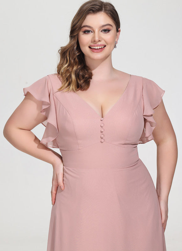 Robe Cérémonie Longue Volants Rose - gallery 9