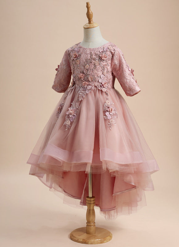 Robe Cérémonie Mariage Tulle Fille - gallery 5