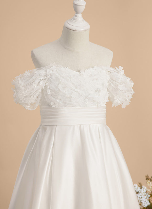 Robe Ceremonie Blanche Fille - gallery 2