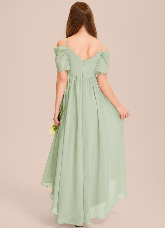 Robe Cérémonie Mousseline Vert Tendre - gallery 5
