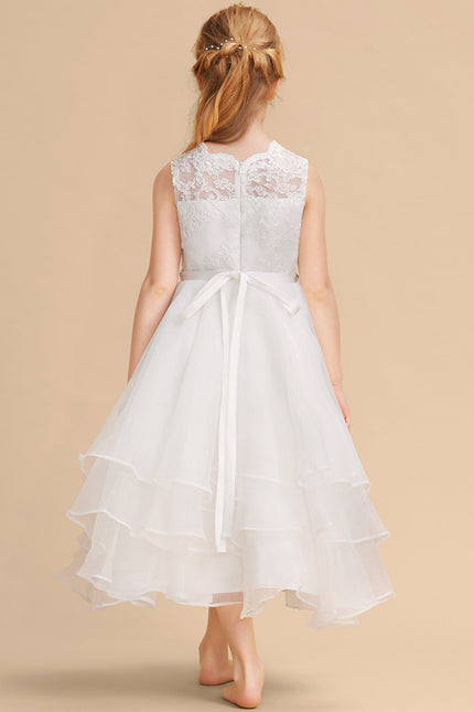 Robe Cérémonie Éblouissante Blanche - gallery 3