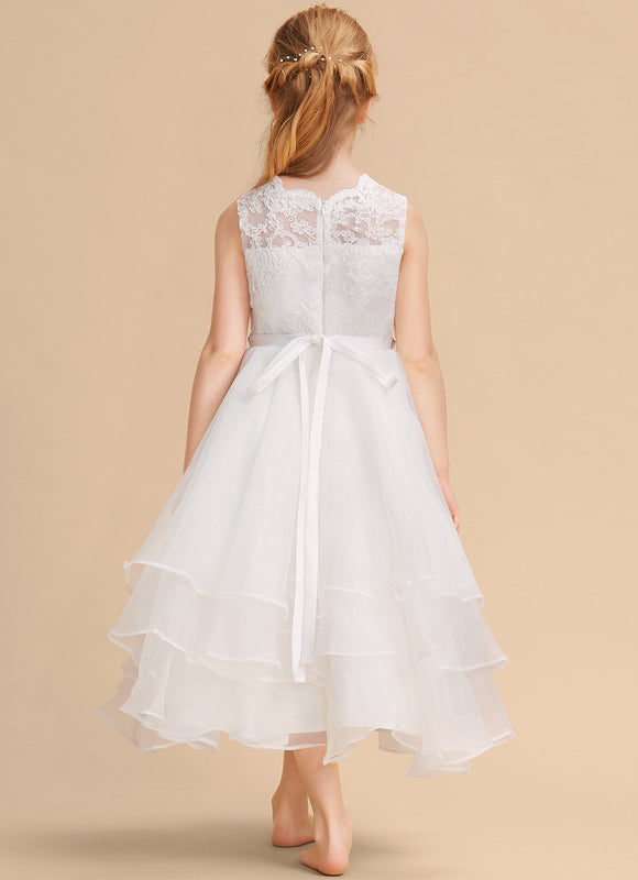 Robe Cérémonie Éblouissante Blanche - gallery 3