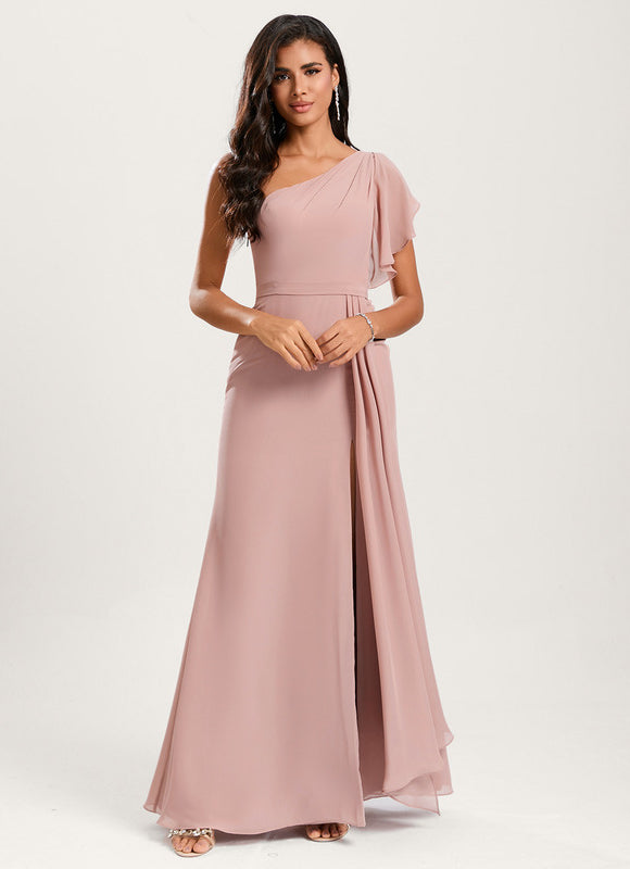 Robe Cérémonie Asymétrique Fluide - gallery 2