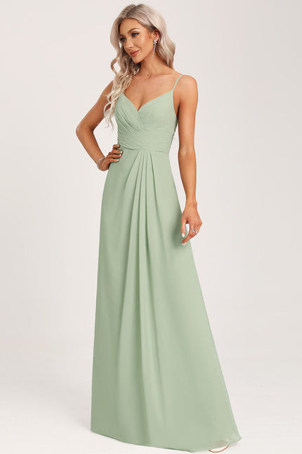 Robe Cérémonie Longue Volants Rose - gallery 3