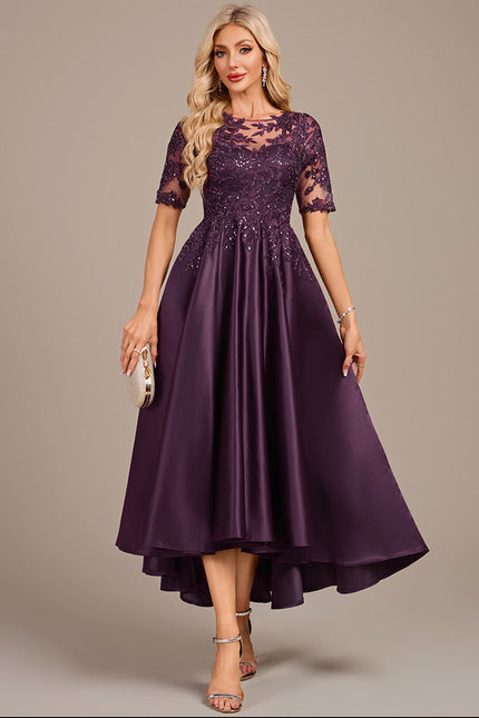 Robe Cérémonie Violette Élégante