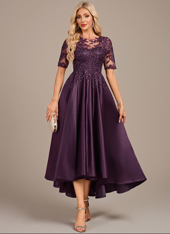 Robe Cérémonie Violette Élégante