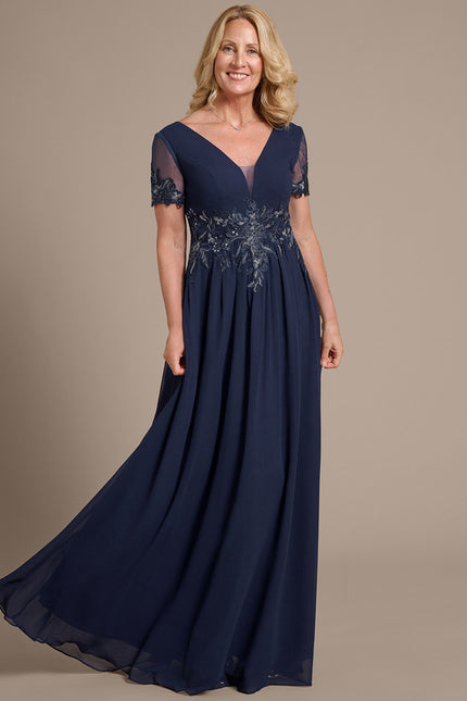 Robe Cérémonie Élégante Appliquée - gallery 2