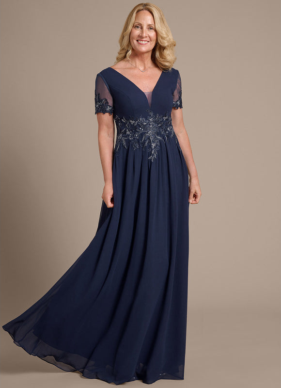 Robe Cérémonie Élégante Appliquée - gallery 2