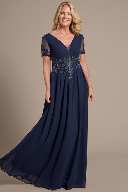Robe Cérémonie Élégante Appliquée - gallery 2