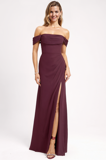 Robe Cérémonie Élégante À Décolleté