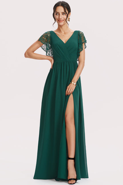 Robe Cérémonie Longue Rose Élégante - gallery 2