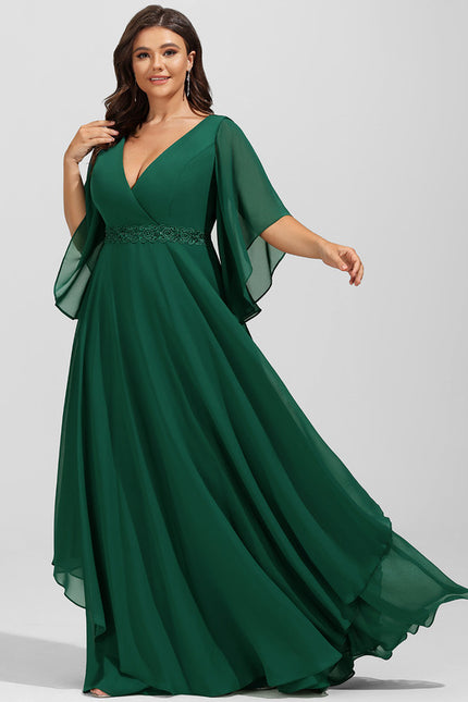 Robe Cérémonie Verte Fluide - gallery 8