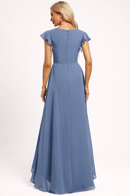 Robe Cérémonie Fluide Marine Élégante - gallery 5