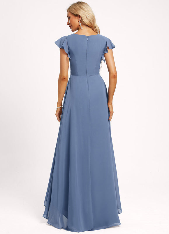 Robe Cérémonie Fluide Marine Élégante - gallery 5
