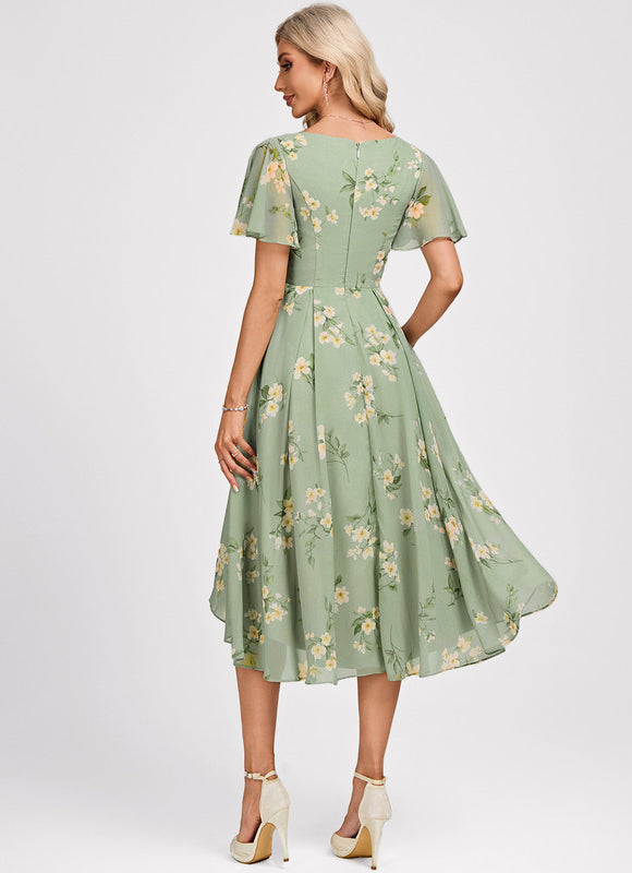 Robe Cérémonie Fluide Marine Élégante - gallery 5