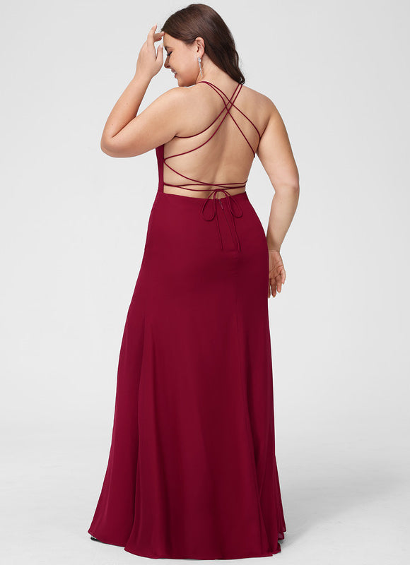 Robe Cérémonie Bordeaux Ajustée - gallery 9