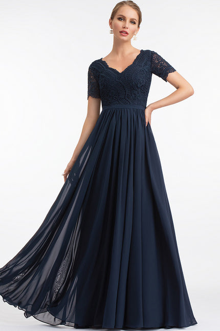 Robe Cérémonie Longue Rose Élégante - gallery 1