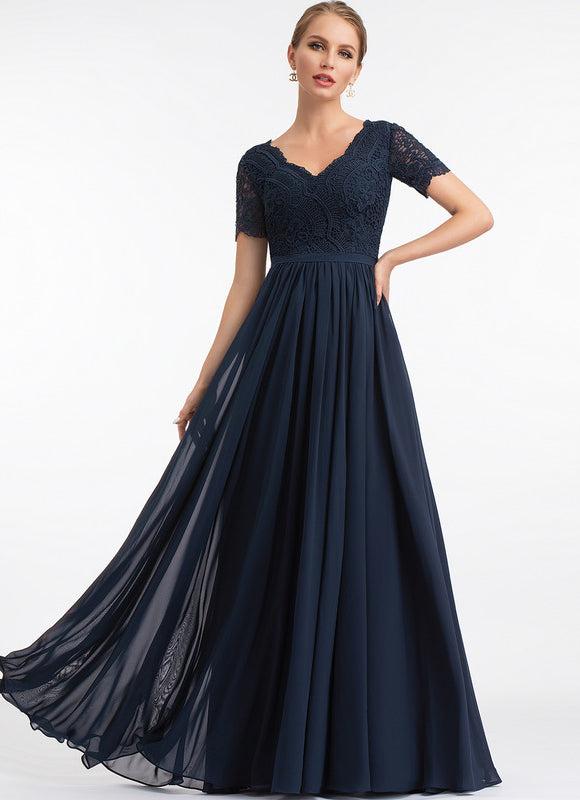 Robe Cérémonie Longue Rose Élégante - gallery 1