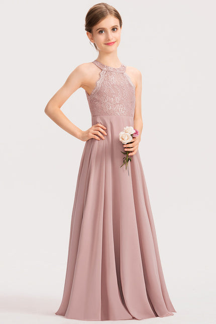 Robe Cérémonie Longue Rose Douce - gallery 3