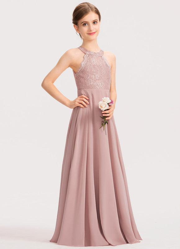 Robe Cérémonie Longue Rose Douce - gallery 3