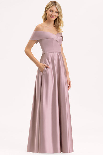 Robe Cérémonie Satin Émeraude Élégante