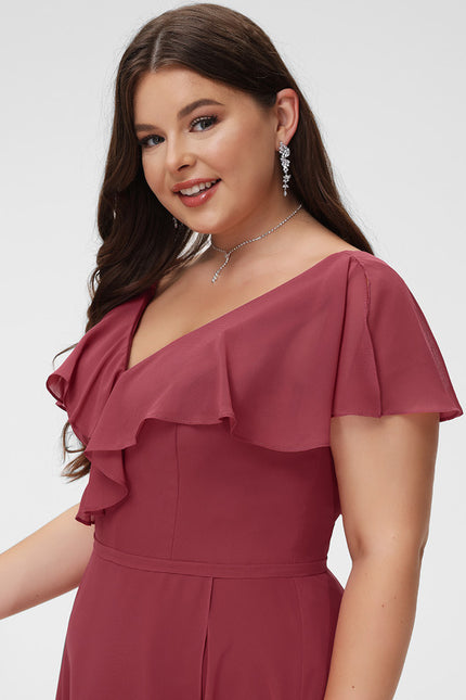 Robe Cérémonie Fluide Marine Élégante - gallery 9