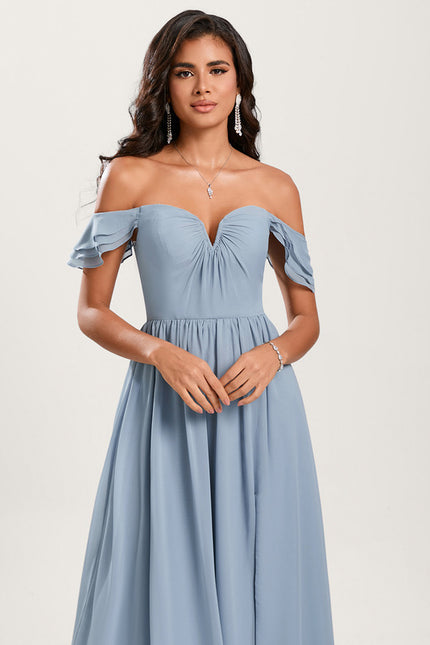 Robe Cérémonie Élégante À Décolleté - gallery 5