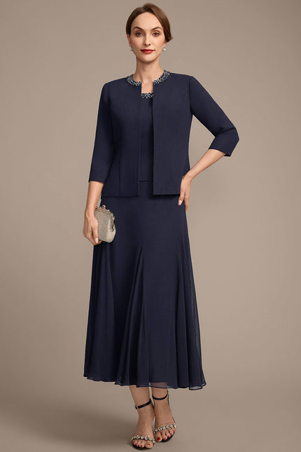 Robe Cérémonie Ensemble Chic Marine - gallery 1