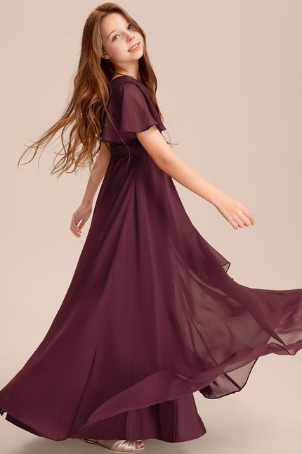 Robe Cérémonie Volants Bordeaux - gallery 3