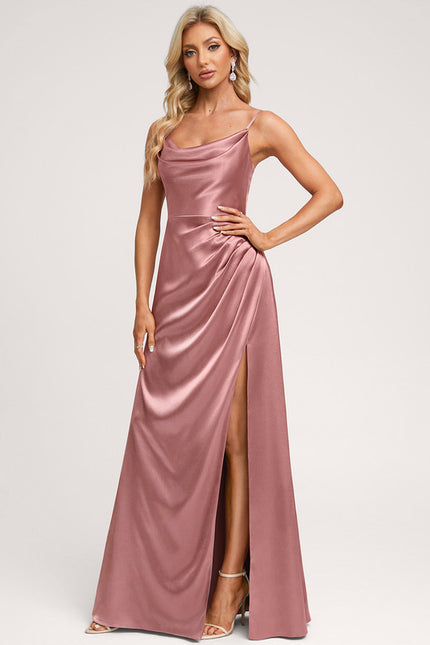 Robe Cérémonie Satin Doré - gallery 2
