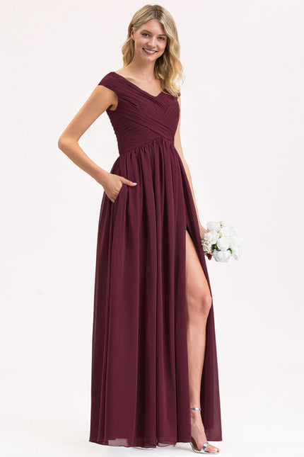 Robe Cérémonie Élégante À Décolleté - gallery 2