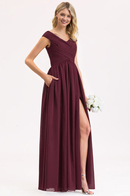 Robe Cérémonie Élégante À Décolleté - gallery 2