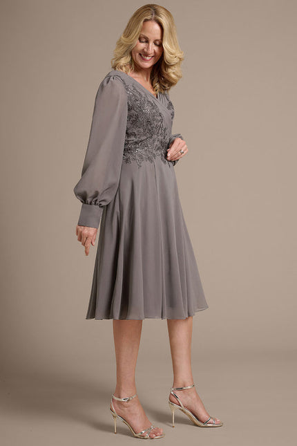 Robe Trapeze Ceremonie Grande Taille - gallery 4