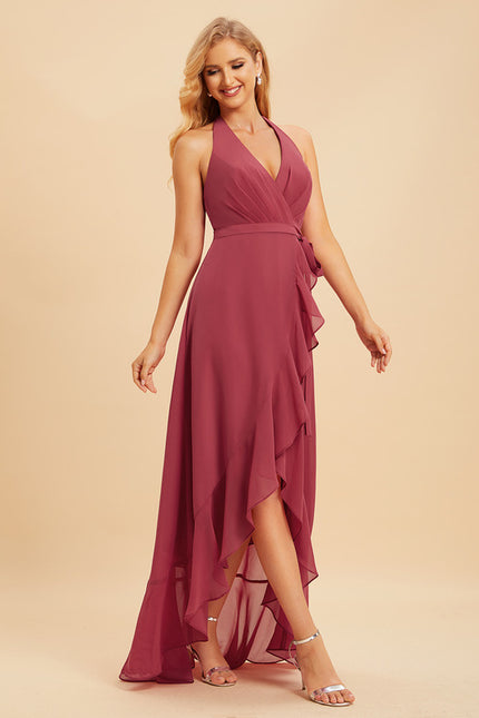 Robe Cérémonie Mousseline Asymétrique - gallery 1