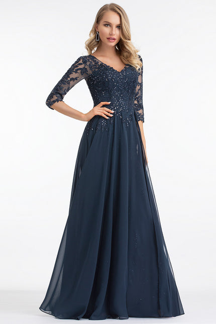 Robe Cérémonie Longue Bleu Royal - gallery 3