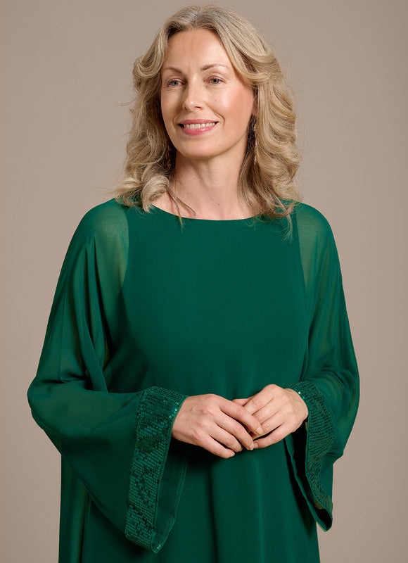 Robe Ceremonie Vert Bouteille - gallery 1