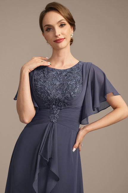 Robe Cérémonie Mousseline Sombre - gallery 1