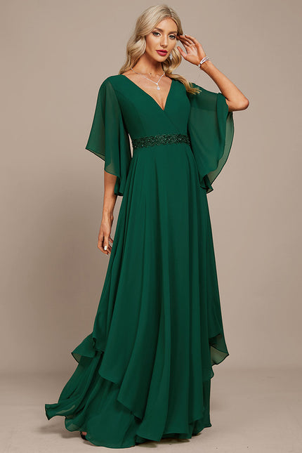 Robe Cérémonie Verte Fluide