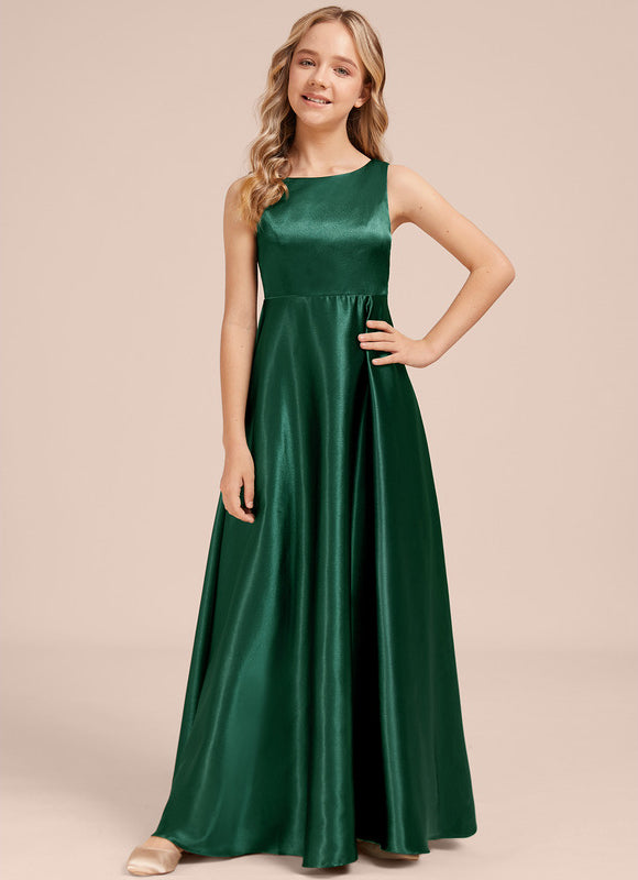 Robe Cérémonie Satin Bordeaux Chic