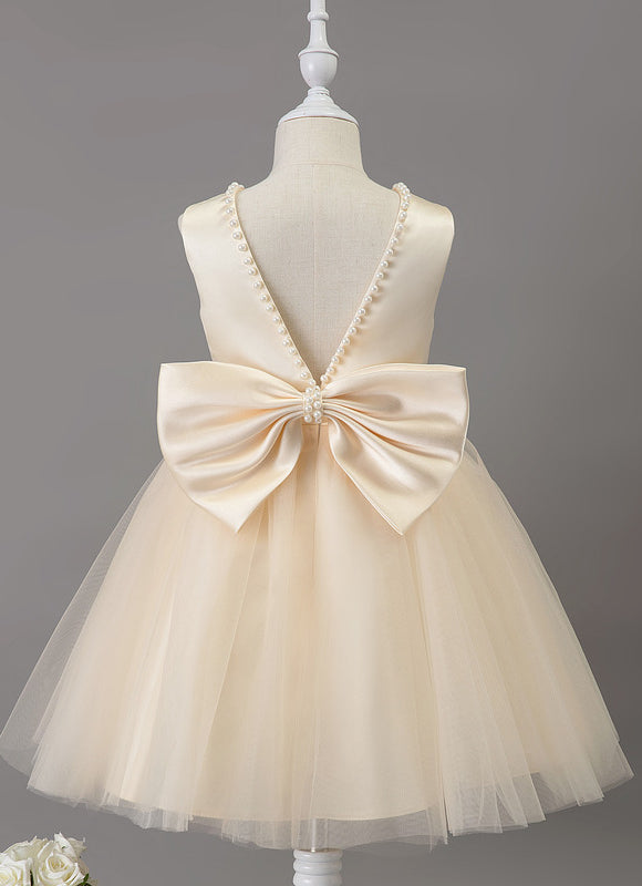 Robe Cérémonie Satinée Enfantine - gallery 1