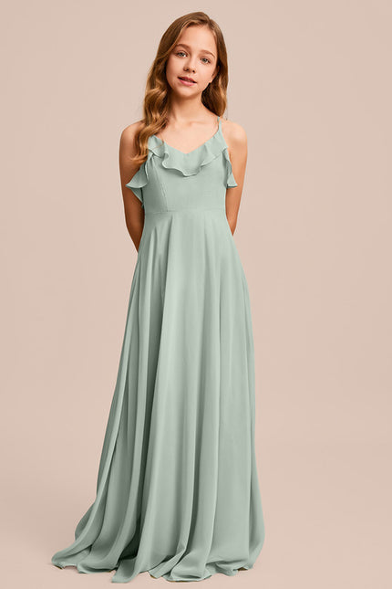 Robe Cérémonie Longue Vert Deau - gallery 6