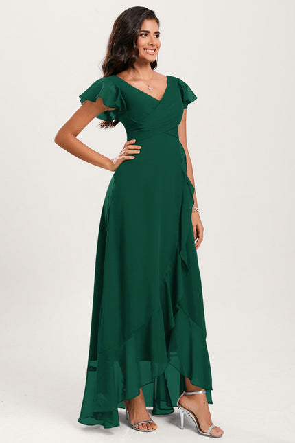 Robe Cérémonie Fluide Marine Élégante - gallery 3