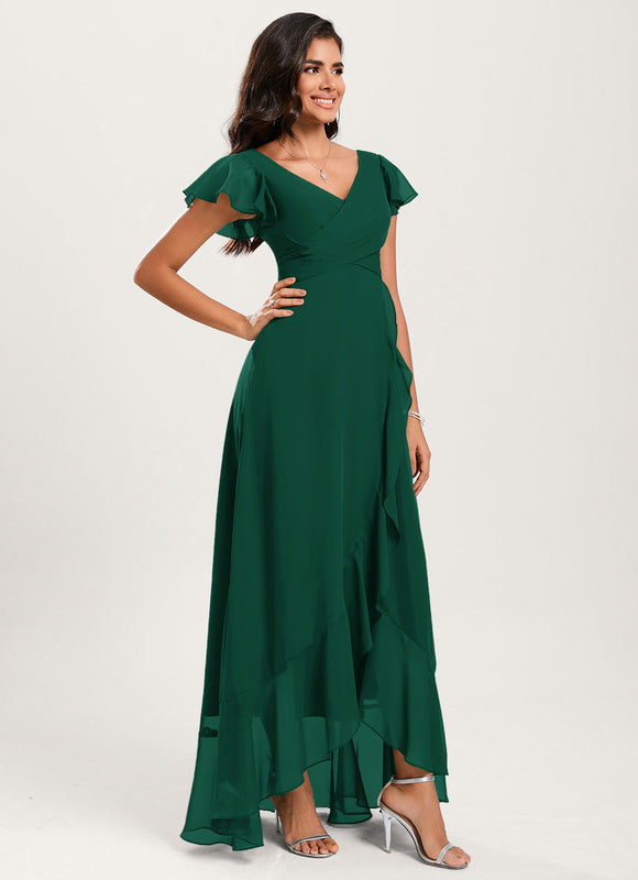 Robe Cérémonie Fluide Marine Élégante - gallery 3