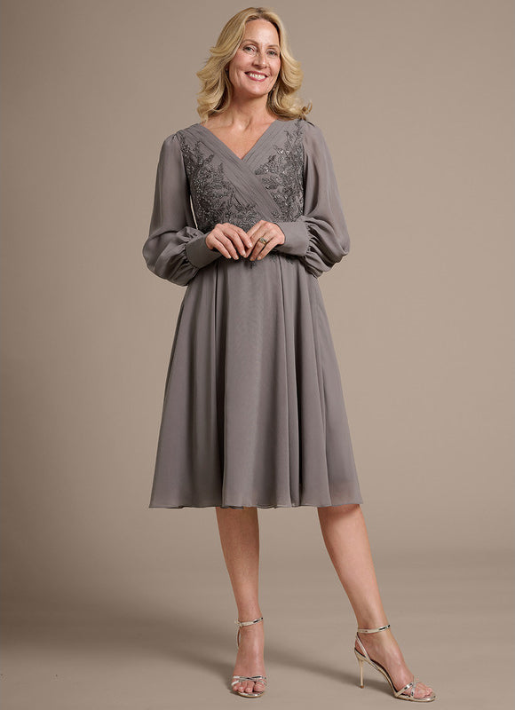 Robe Trapeze Ceremonie Grande Taille - gallery 2