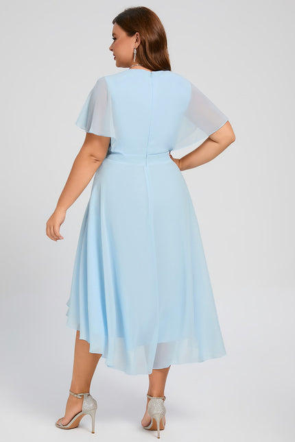 Robe Cérémonie Fluide Marine Élégante - gallery 6