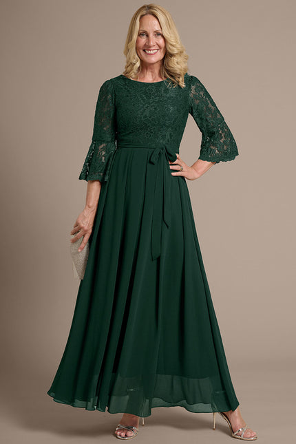 Robe Cérémonie Émeraude Fluide - gallery 3
