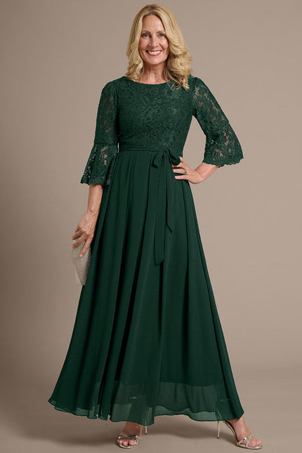 Robe Cérémonie Émeraude Fluide - gallery 3