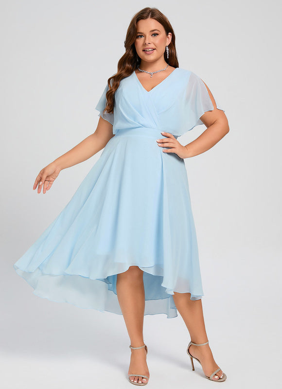 Robe Cérémonie Fluide Marine Élégante - gallery 7