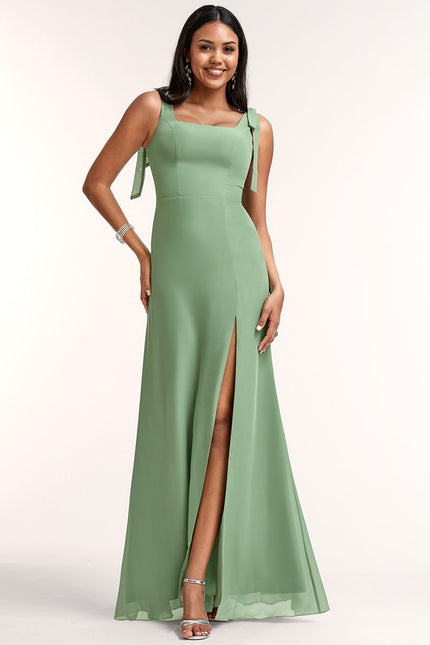 Robe Cérémonie Mousseline Verte